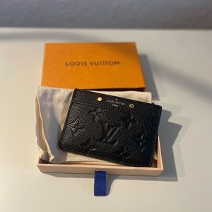 Brand new never used Louis Vuitton Card Holder in Monogram Empreinte Leather.